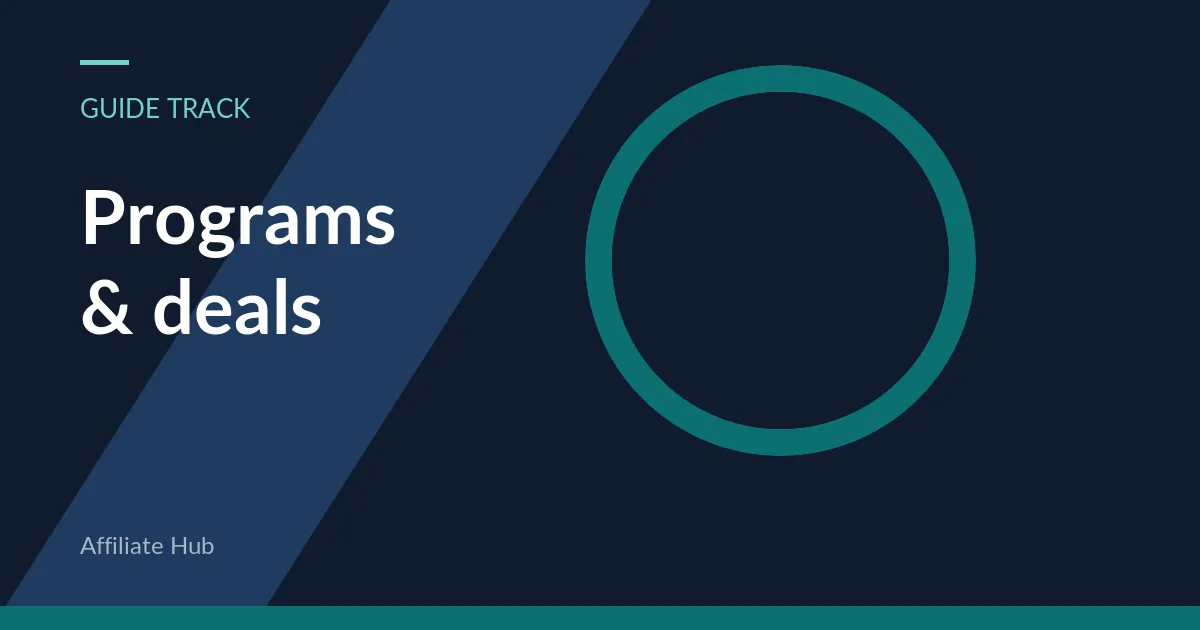 Illustration marking the programs & deals guide track